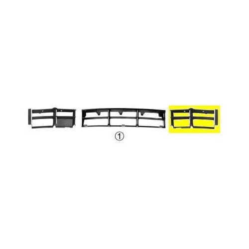 Linker open voorbumperrooster voor BMW 5 Reeks E39 Sedan en Touring fase 1 en fase 2 (02/1995-12/2003) - bestuurderszijde - BA20591