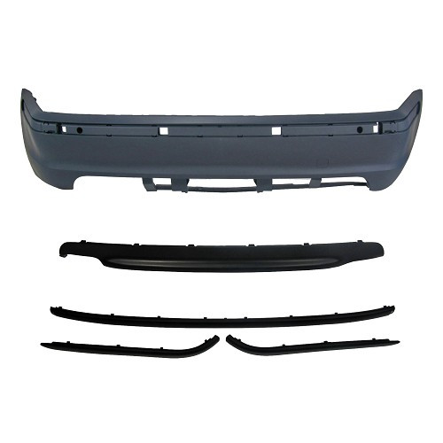  M-type rear bumper in ABS for BMW series 3 E46 Sedan (1998-2005) - BA20635 