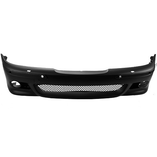 M-type front bumper in ABS for BMW 5 Series E39 Sedan and Touring phase 1 and phase 2 (02/1995-12/2003) - with PDC and SRA