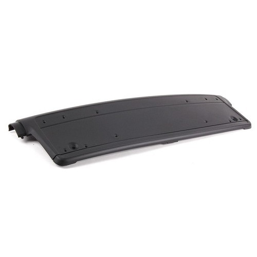  Suporte central de matrícula preta no pára-choques dianteiro para BMW 3 Series E46 Sedan e Touring fase 2 (09/2001-) - BA20844 