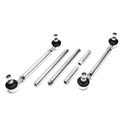 Adjustable sway bar rods for MINI II R50 R53 Sedan and R52 Convertible (03/2002-) - special lowering