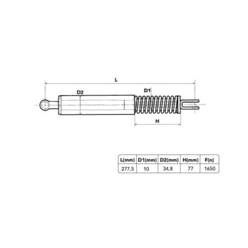 Vérin pneumatique de hayon arrière RIDEX pour BMW Série 5 E39 Touring (05/1996-12/2003) - BB15136