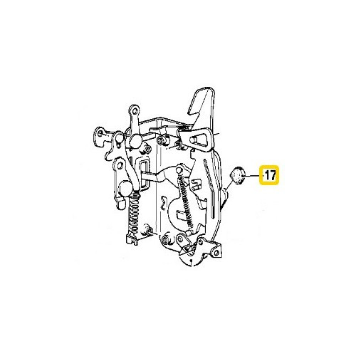 Tampon de loquet de porte pour Bmw E9 (12/1968-11/1975) - BB21005