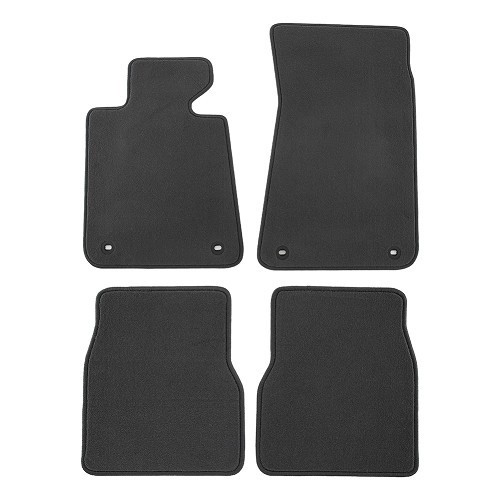  Set di 4 tappetini in velluto grigio RONSDORF per BMW E30 - BB26116 