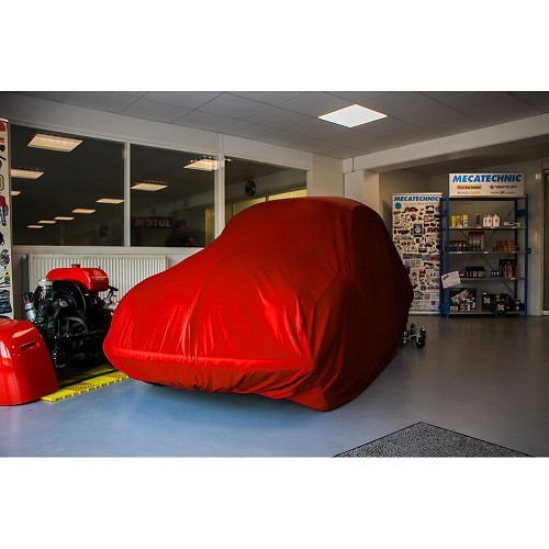 Bâche protection sur-mesure Renault 4L décapotable Coverlux+ Rouge