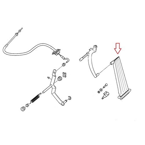 Pédale d'accélérateur pour BMW E36 - BB32302