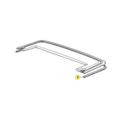 Pakking softtop kofferdeksel voor Bmw 3-serie E30 (07/1985-04/1993) - BC02031