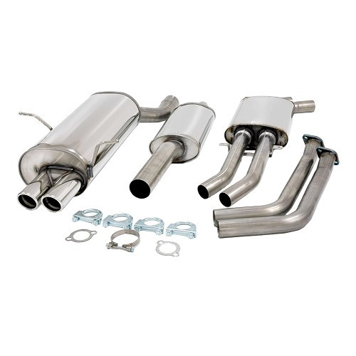  Sistema de escape deportivo JETEX de acero inoxidable después del catalizador para BMW Serie 3 E46 (09/1999-)  - BC10002 