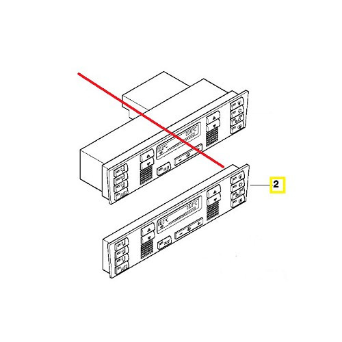 Panneau de climatisation pour Bmw Série 5 E39 (04/2001-12/2003) - BC10201