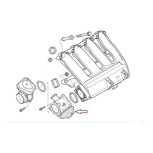 Vanne EGR pour BMW X3 E83 et LCI (05/2003-08/2010)  - BC10511