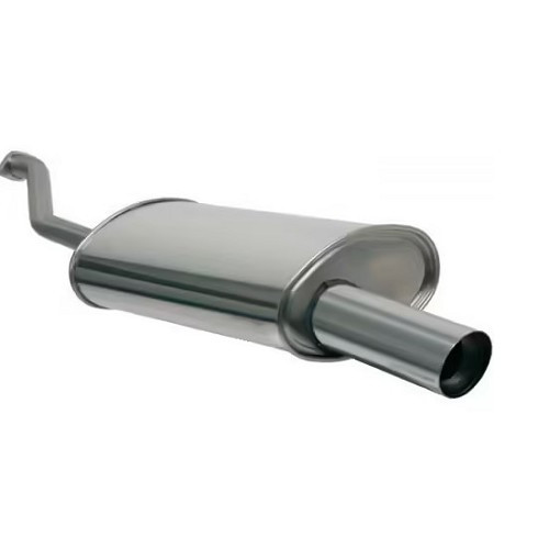  Silencioso deportivo POWERSPRINT de acero inoxidable para BMW Serie 3 E30 Coupé 318es catalizado (09/1989-04/1991) - Salida recta simple 1x90mm - BC10543 