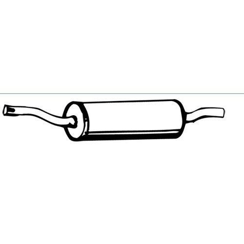 Silenziatore di scarico originale per BMW E28 - BC20009