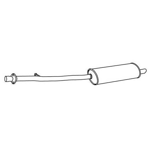 Original-type exhaust silencer for BMW E36 - BC20122