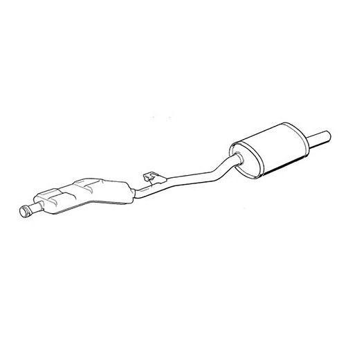  Original-type exhaust silencer for BMW E36 - BC20136 