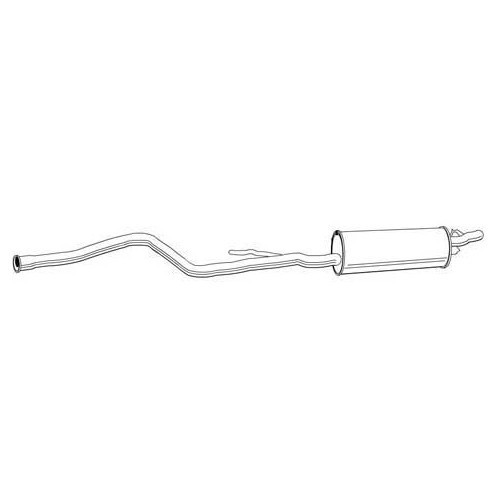  Original-type exhaust silencer for BMW E34 - BC20200 