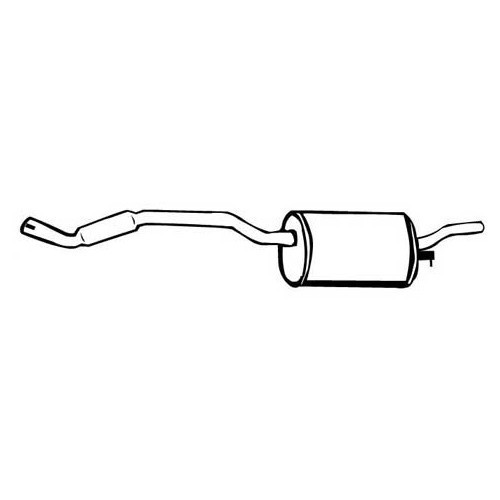 Original-type exhaust silencer for BMW E34 520i - BC20204