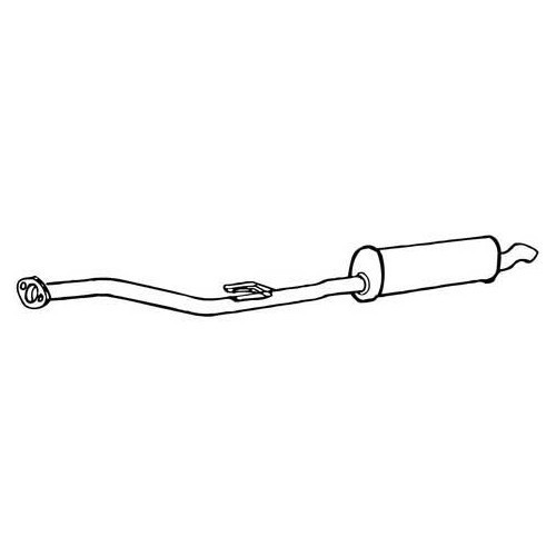 Original-type exhaust silencer for BMW E34 525TD/TDS with catalytic converter - BC20216