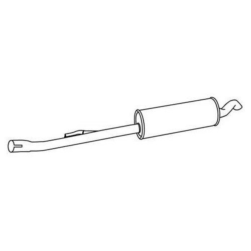  Silencieux d'échappement type origine pour BMW E34 525TD/TDS non catalysé - BC20218 