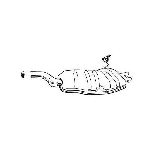 Uitlaatdemper origineel type voor BMW E46 323i en 328i - BC20302