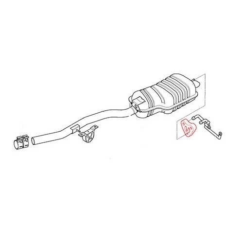 Silentbloc arrière de silencieux final pour BMW E46 - BC20417