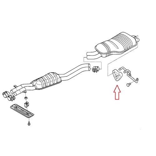 Silentbloc trasero del silenciador final para BMW E46 - BC20421