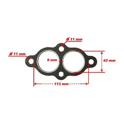 Uitlaatspruitstuk pakking voor BMW 3 serie E30 E36 E46 en 5 serie E34 - M40 M43 motoren - BC20432