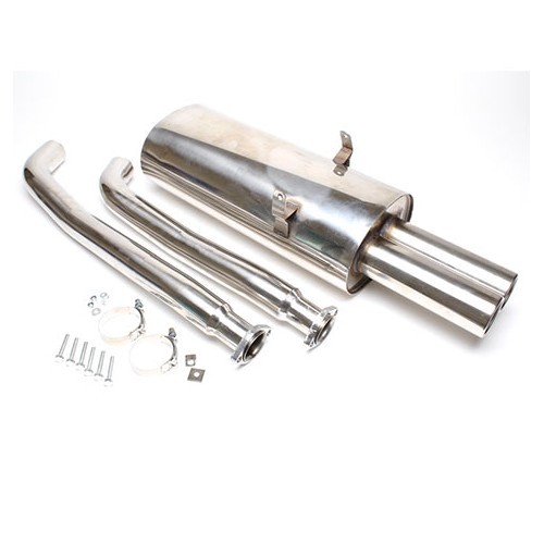  Sistema di scarico sportivo in acciaio inox dopo il catalizzatore per BMW Serie 3 E36 Berlina Coupé e Cabrio (11/1989-09/1999) - motori M50B25 M52B28 - BC21008 