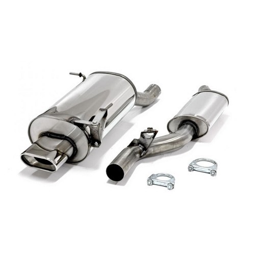  Sistema di scarico sportivo in acciaio inox dopo il catalizzatore per BMW Z3 E36 Roadster 1.8 (12/1994-09/1998) - motore M43B18 - BC21009 