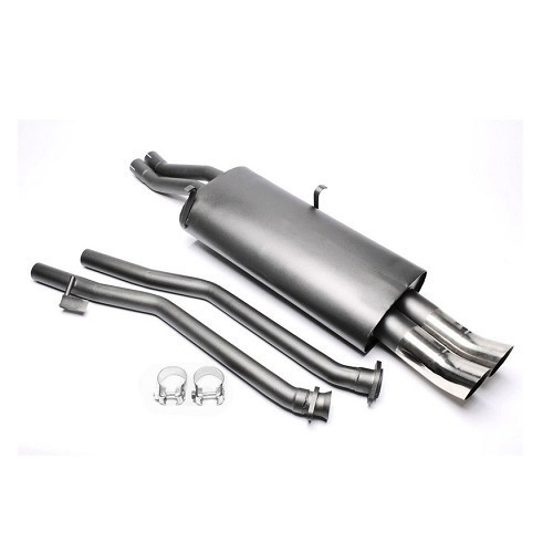  Ligne d'échappement sport bi-tubes après catalyseur pour BMW Série 3 E30 320i et 325i 6 cylindres (03/1985-04/1993) - sorties DTM - BC21012 