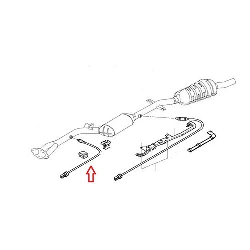  Sensor Lambda para BMW E46 (antes do catalisador) - BC29003-1 