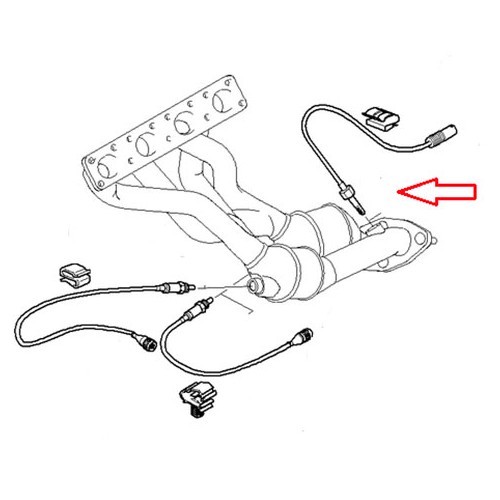 Sonde lambda pour BMW E46 (après catalyseur) - BC29005