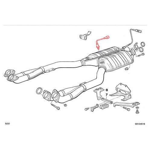 Sonda lambda per E34 530 i M60 ->06/94 - BC29013