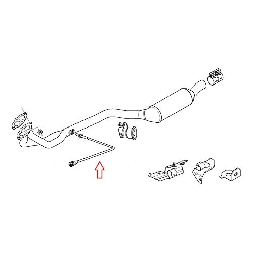 Sensor Lambda antes do conversor catalítico para BMW Z3 (E36) - BC29023