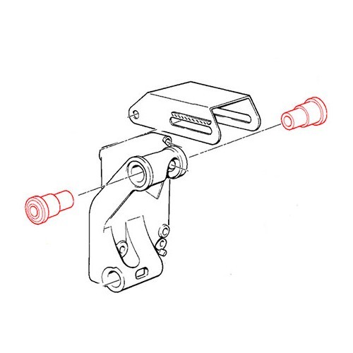 Bovenste dynamo steunbus voor BMW E36 - BC35068