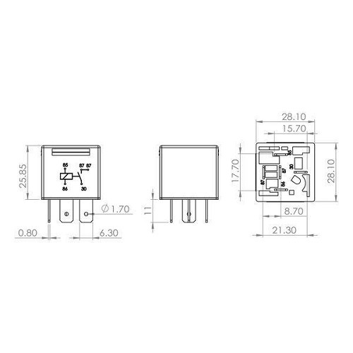 Relais voor BMW E36 - BC35158