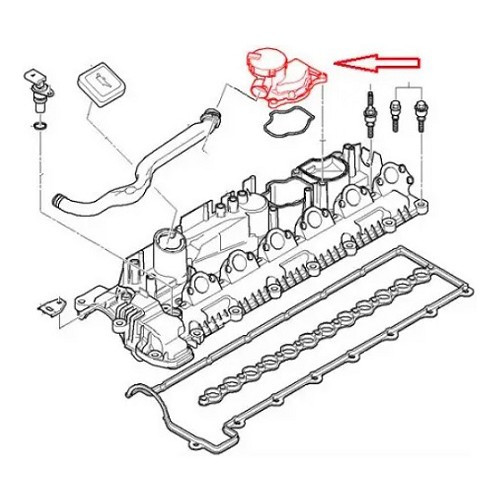 Öldampf-Recycling-Einheit FEBI Bmw X5 E70 (01/2007-03/2010) - BC35184