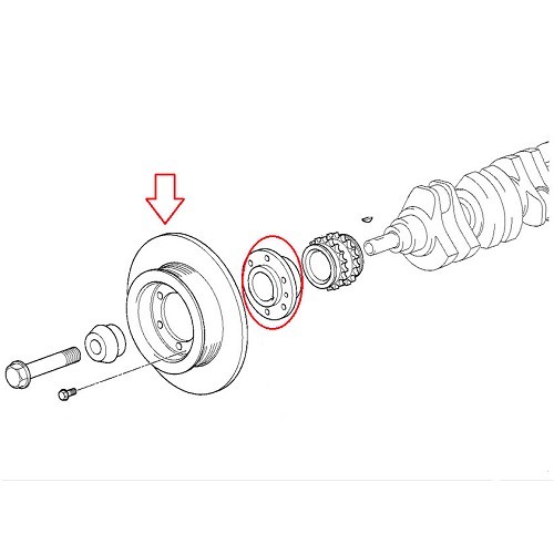 Polia amortecedora para motores BMW série 3 E46 Sedan Touring Coupé e Compact fase 1 ou 2 (-08/2002) - M52 M54 - BC35964