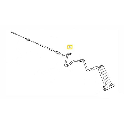  Silentbloc de pédale pour câble d'accélérateur Bmw Série 7 E32 (10/1985-08/1994) - BC43311-1 