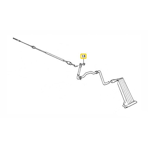 Silentbloc Pedal für Gaszug Bmw Serie 7 E23 (09/1980-06/1986) - BC43313