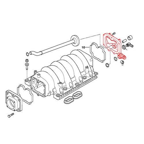 Válvula de control de admisión de aire para BMW E39 de 8 cilindros - BC44520