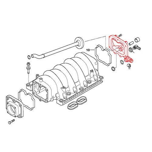 Luchtinlaat regelklep voor BMW E39 8 cilinders - BC44520