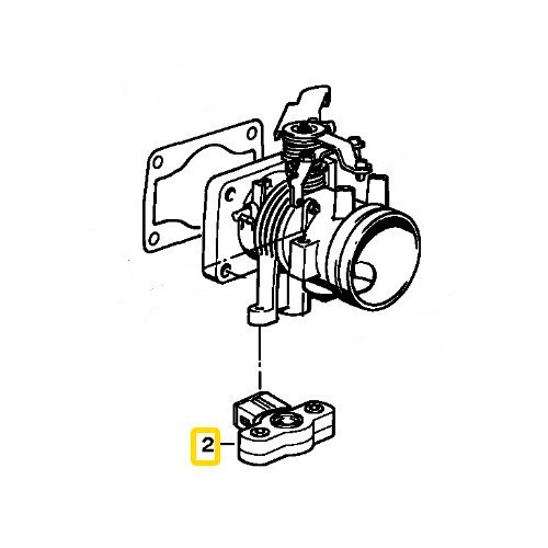  Sensor de posição do acelerador RIDEX para Bmw 3 Series E30 Coupé (02/1989-10/1991) - BC44625-3 