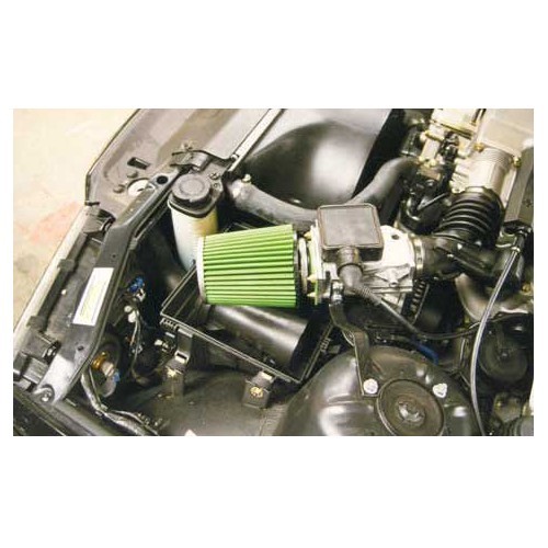  Kit d'admission directe d'air GREEN pour BMW Série 3 E36 316i 318i 318is (12/1989-12/1998) - moteurs M40B16 M40B18 M42B18 M43B16 M43B18 - BC45610GN 