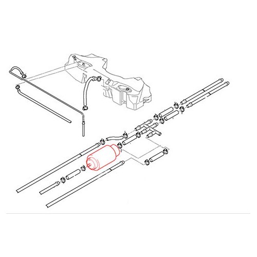 Undercarriage fuel pump for BMW X5 E53 Diesel - BC46029