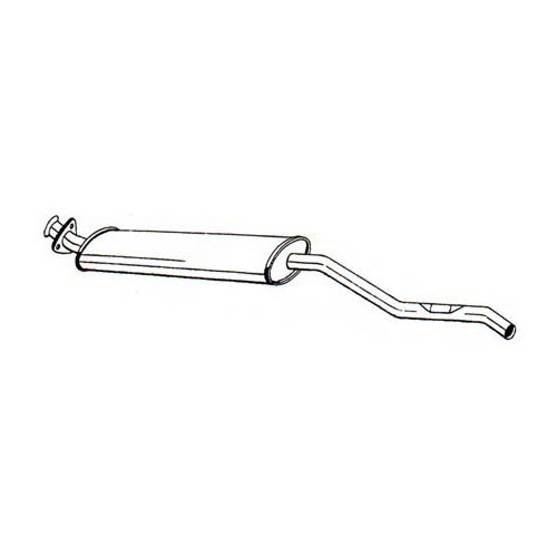 Terminale di scarico anteriore tipo originale per BMW Serie 3 E30 316 e 318i non catalizzata (03/1982-07/1988) - motore M10B18 - BC49512