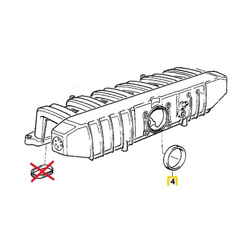 El Ring inlaat vlinderafdichting voor Bmw 5 Serie E34 (05/1990-06/1996) - M50 - BC50501