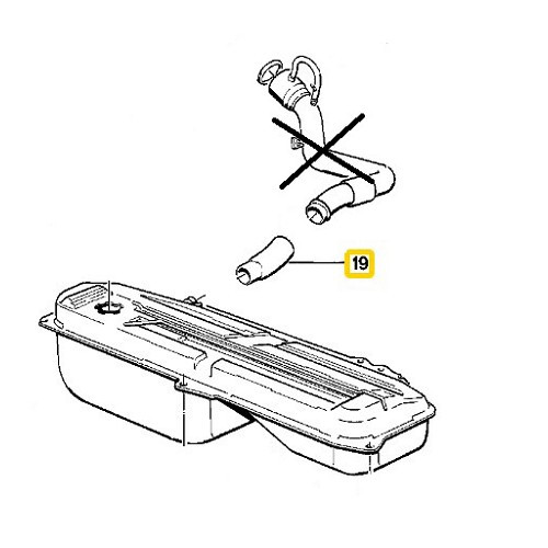 Mangueira de ligação do depósito de combustível para Bmw 3 Series E30 (12/1981-02/1994) - BC50802