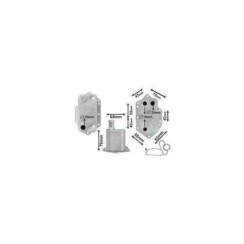 Refrigerador de óleo para BMW E46 6 cilindros Diesel - BC52261