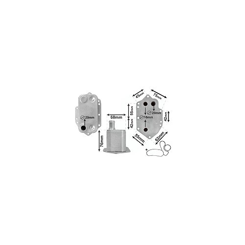 Oliekoeler voor BMW E60/E61 6 cilinder Diesel - BC52263