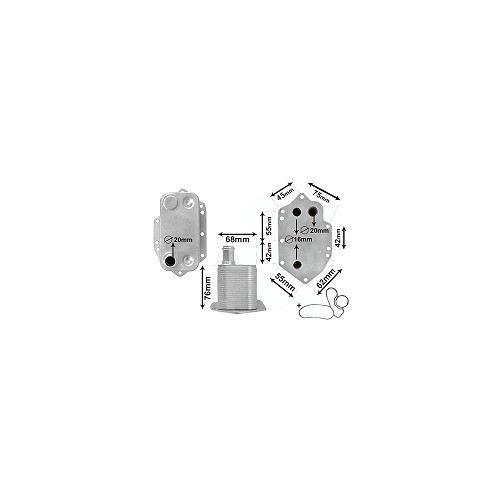 Radiateur d'huile pour BMW X5 (E53) 6 cylindres Diesel - BC52264